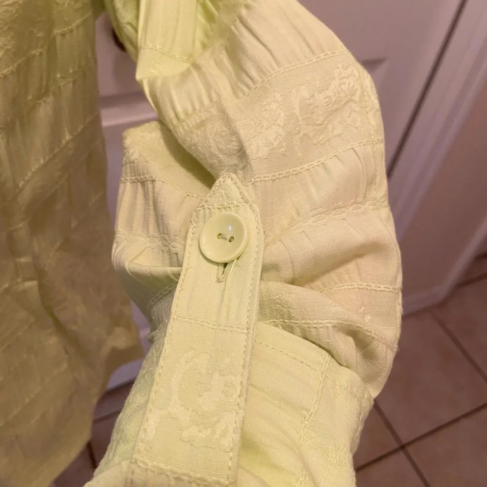 Christopher &  Banks Lime Green Jacket with roll up sleeves size Med - Picture 6 of 9